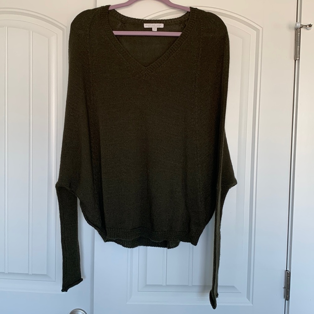 Dark green sweater